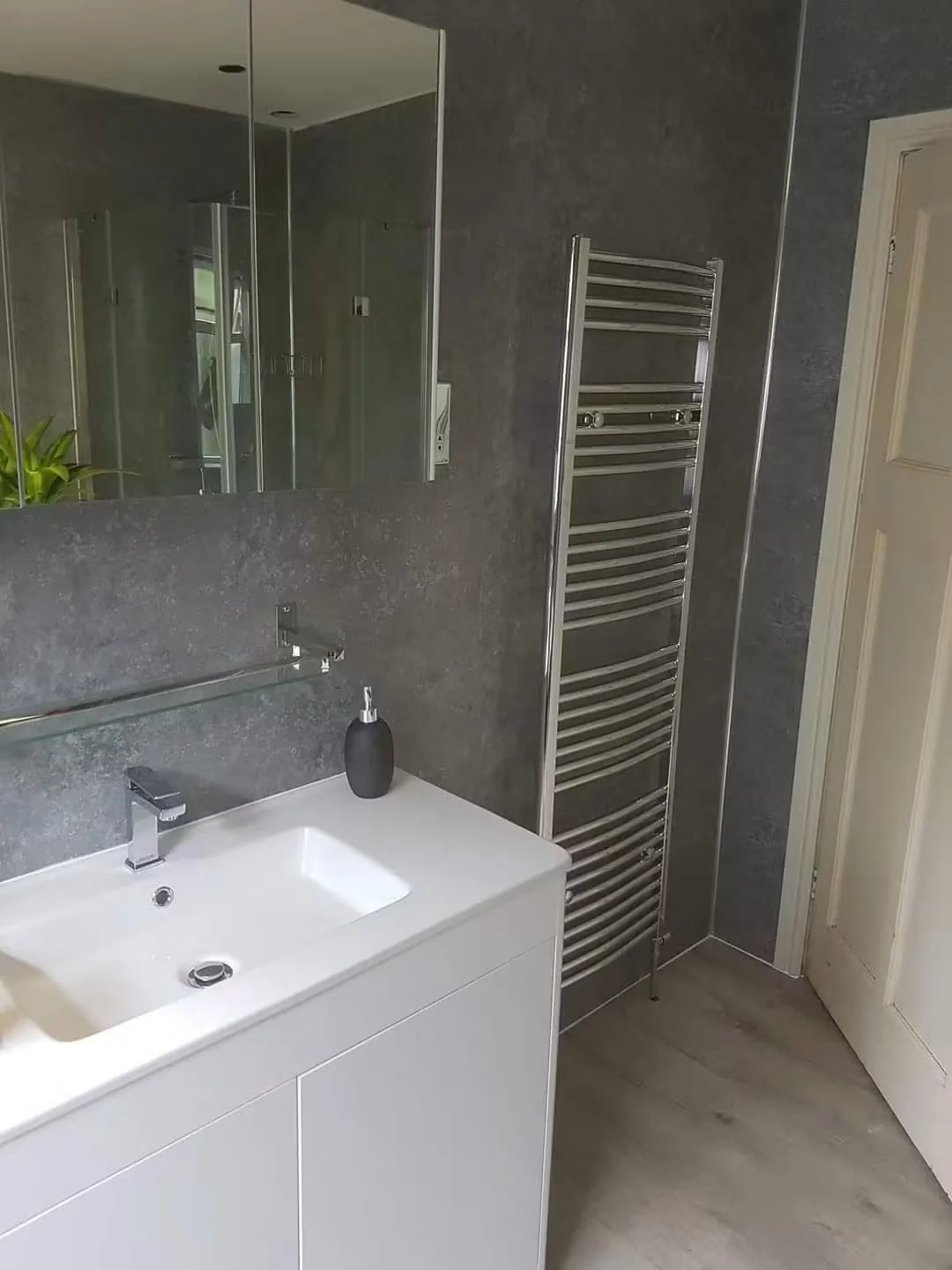Bathroom vanity, mirrored cabinet and towel rail in Jamie’s project photo